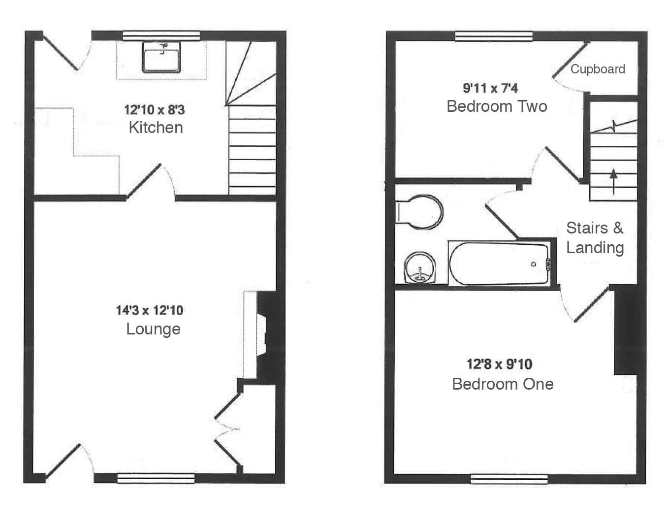 2 bedroom mid terrace house For Sale in Winewall - floor plan.jpg
